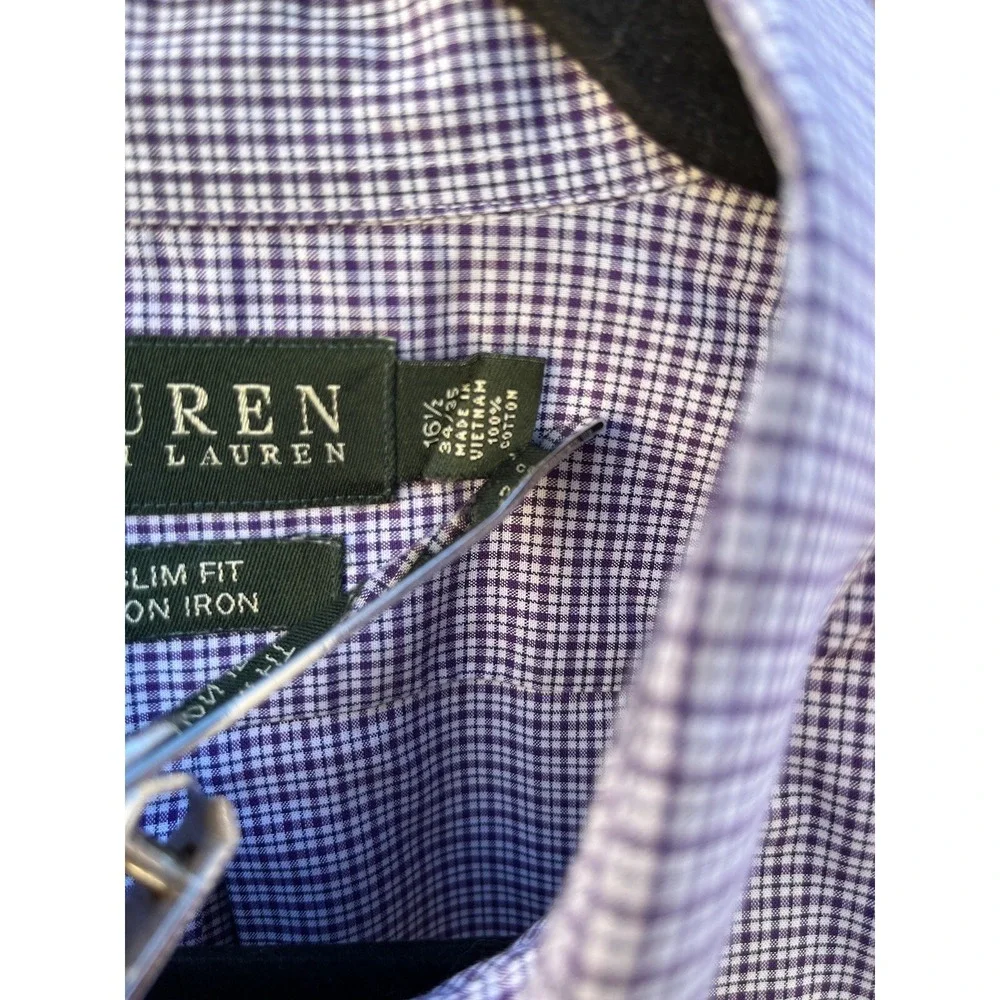 Men's Polo Ralph Lauren Button-Down Shirt Multicolor Striped 16 1/2 Cotton Prep
